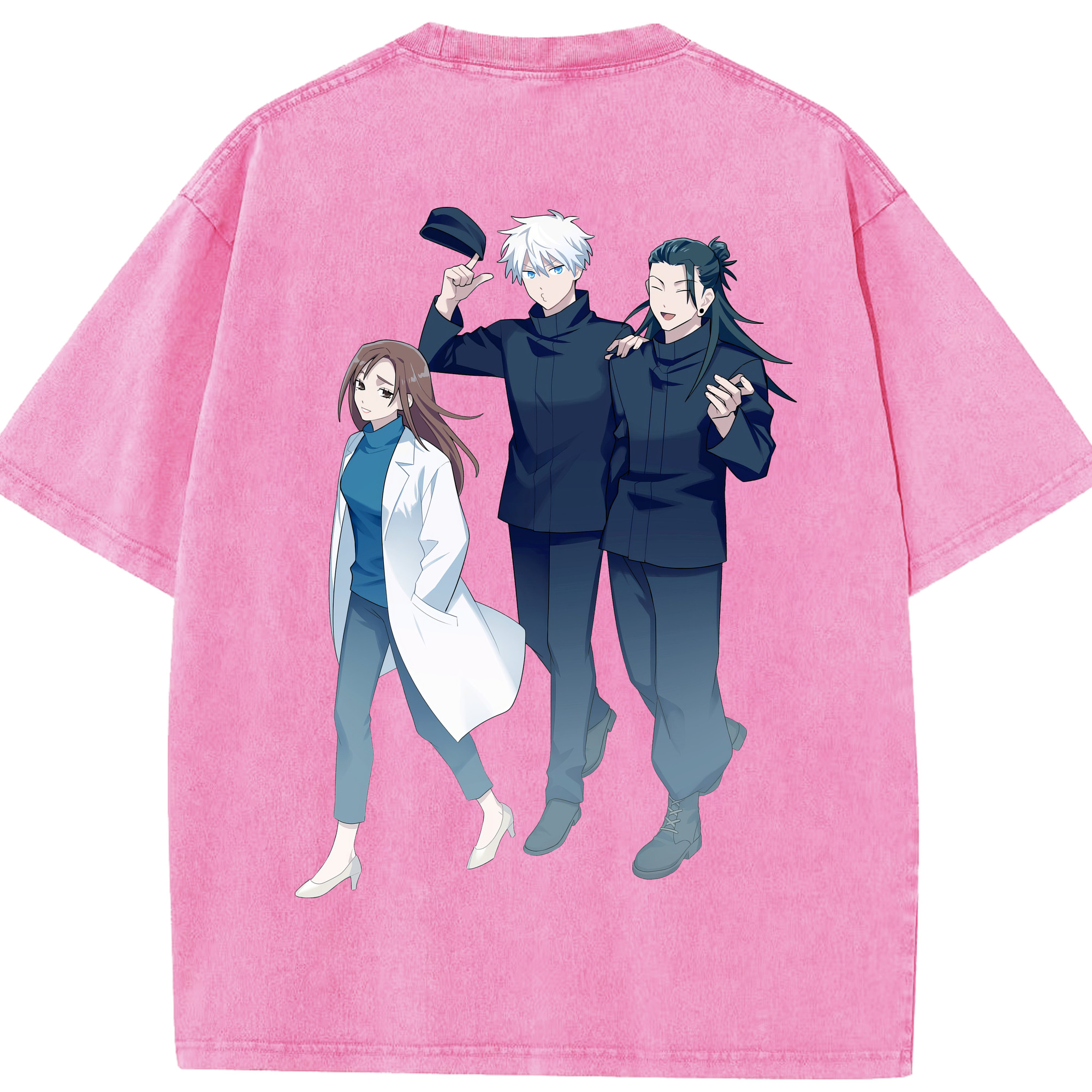 （画像用） 呪術廻戦 Jujutsu Kaisen 綿100% ヴィンテージ風 半袖Tシャツ（背面プリント）